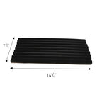 SSWBasics Large Black Velvet Ring Display Tray Organizer - 14-1/4"L x 7-1/2"W - Continuous