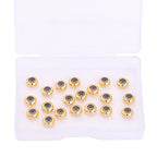 BEADIA 18K Gold Plated Stopper Beads 7x3mm 20pcs Rondelle Insert Silicon Length Adjust Spacer Beads for Jewelry Making Findings - color: Rondelle, size: 7x3mm