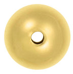 uGems 12mm Round Bead 14K Gold Filled - 2.5mm Large Hole, Seamless Jewelry Component, 1 Piece, Ideal for Beaders, Jewelers and Jewelry Making - SKU: j-458612 - size: 12mm