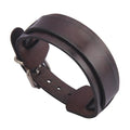 GelConnie Leather Cuff Bracelet Punk Braided Bracelets Rock Leather Wristbands Faux Mens Leather Bracelet Gothic Viking Bangle Adjustable Wrap Bracelet for Women,Men - color: Brown Leather Cuffs
