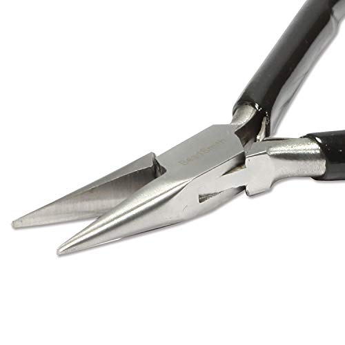 The Beadsmith Chain Nose Pliers – Extra Fine Tips – 4.5 inches (114mm) – PVC Grip Handle with Double Leaf Springs – Jewelry Making Tool for Creating Bracelets, Earrings and Necklaces - style: Chain Nose
