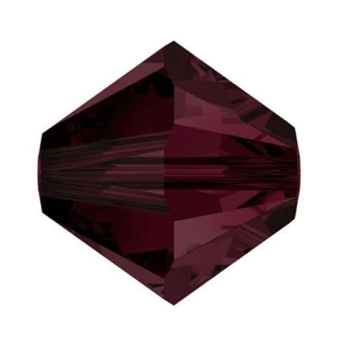 200pcs Authentic Preciosa 3mm (0.12 Inch) Small Faceted Bicone Crystal Loose Beads Garnet Red Compatible with Swarovski Elements Crystals for Jewelry Making Pre-B342 - color: Garnet, size: 3mm (0.12 Inch) - 200pcs
