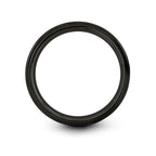 Chain Tool Ring - Gift for Cyclist - 8mm - Band - Gunmetal Black Silver - Personalized Custom Engraving - Men Women - Anniversary Engagement Wedding - Tungsten Carbide - Flat Dome Bevel - color: 07 - Black Tungsten