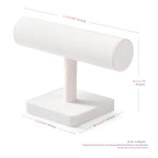 Oirlv Linen T-bar Bracelet Watch Organizer Display Stand Professional Jewelry Bracelet Display for Selling (Creamy-white,Linen) - color: Creamy-white,Linen