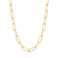Destin Jewelry Paperclip Chain Necklace for Women, Waterproof 18K Gold Plated Stainless Steel, Hypoallergenic, Adjustable Layering Chain, Tarnish-Resistant, 2.5–6.5mm - color: 18K Yellow Gold Plated Stainless Steel, size: 20" + 2", style: 6.5 MM