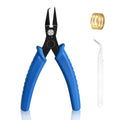 Split Ring Opener Tool Keychain Pliers for Jewelry Making with one tweezer, a jump ring,For Bracelet Beading DIY Craft Jewelry Making Supplies - style: 1pcs - Split Ring Opener Tool