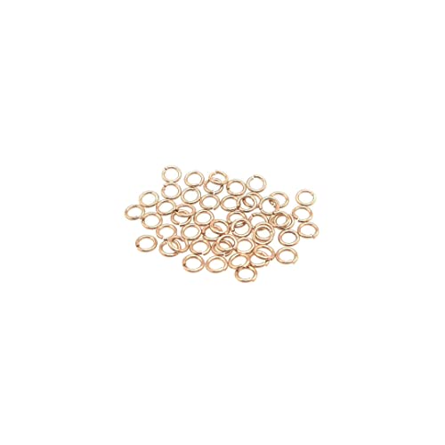 50pcs 14/20 Gold Filled Round Open Jump Rings 3.7MM OD, 2.4MM ID 22 Gauge by CRAFT WIRE - color: 22 Gauge, size: 3.7MM