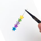INSPIRELLE 600 Pieces Acrylic Star Beads AB Finish Spacer Beads for Jewelry Craft Making - color: 600x Stars AB Color