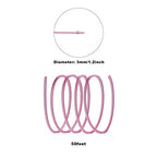 3mm Aluminum Craft Wire, 50 Feet 9 Gauge Bendable Anodized Metal Wire for Sculpting, Jewelry Making, Armature Making, Wire Weaving and Wrapping - size: 3mm, style: Pink