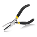 SPEEDWOX Duck Bill Fine Pliers - Flat Nose Chain Nose Pliers for Jewelry Making - 5 Inch Mini Precision Smooth Flat Jaws Non-slip Damping Handles - size: Flat Nose Pliers