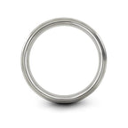 Chain Tool Ring - Gift for Cyclist - 8mm - Band - Gunmetal Black Silver - Personalized Custom Engraving - Men Women - Anniversary Engagement Wedding - Tungsten Carbide - Flat Dome Bevel - color: 09 - Grey Tungsten