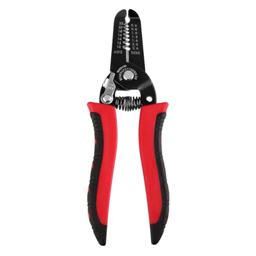 10-22 AWG Wire Stripper Cutter, Multifunctional Multi-Size Wire Stripping Tool, Manganese Steel, Non-Slip Handle Design and Superb Craftsmanship