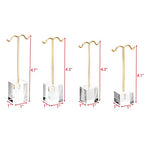MOOCA Enhance Your Jewelry Presentation with the 4 Pcs Set Acrylic Earring Display Stand - Perfect Showcase for Earrings, Countertop T Stand, and Stylish Jewelry Display, Gold Color - color: Gold