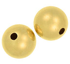 uGems 10mm Gold-Filled Beads for Jewelry Making (2 Pcs) – Durable 14K Gold Filled Seamless Beads, Ideal for Necklaces, Bracelets, and Custom Jewelry Designs SKU: j-458610 - size: 10mm