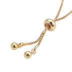 DanLingJewelry 10pcs Adjustable Slider Bracelet Slider Extender Chains Friendship Bracelets with Round Beads for Jewelry Making DIY 9 Inches(246mm) GG - color: StyleⅧ-10 pcs-Golden