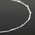 UMAOKANG 10 Meters Silver Necklace Chains Bulk Beaded Chain for Jewelry Making Silver Plated Brass Jewelry Chain Roll with Jump Rings and Lobster Clasps - color: Silver Cross Bead