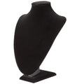 Polmart Modern Necklace Display Bust (Black Velvet, 9 ⅘”H) - color: Black Velvet, size: 9 ⅘”H