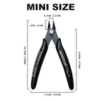 WISEUP 5pcs Small Wire Cutters, 170 Micro Flush Cutter Side Zip Tie Cutter for Jewelry Making, Electronics, Model Sprue,Soft Copper