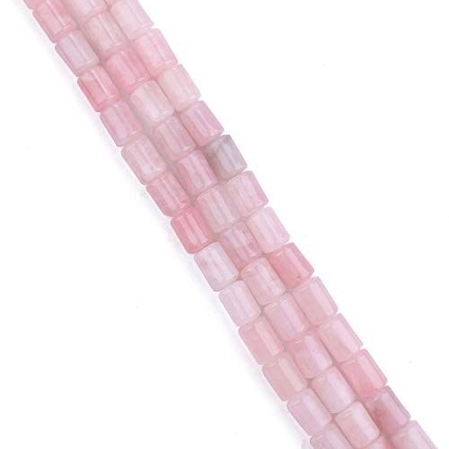 BEADIA Natural Rose Quartz Crystal Cylinder Stone Loose Semi Gemstone Beads for Jewelry Making 10mmx14mm 38cm - color: Rose Quartz, size: 10mm x 14mm