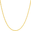 LIFETIME JEWELRY 1.2mm Flat Cobra Chain Necklace for Men & Women 24k Gold Plated
