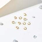 DanLingJewelry 500 pcs 304 Stainless Steel 24 Gauge Open Jump Rings 4mm for Jewelry Making Connectors Jewelry Finding Golden Color - color: 500 pcs - ф4mm δ 0.6mm - Golden