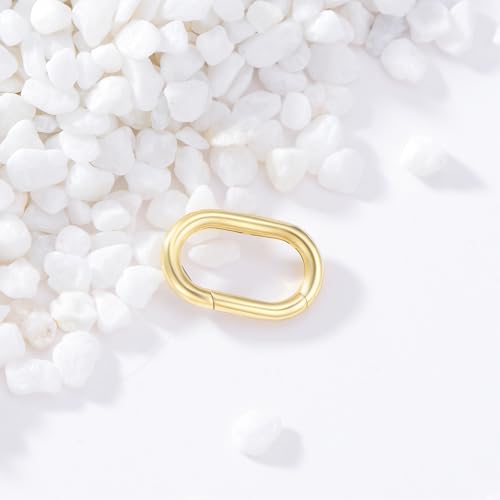 10K Gold Jewelry Clasp Necklace Extender Clasp Bracelet Extension Connector for DIY Necklace Bracelet Anklet Jewelry Making (Style 1) - style: Style 1
