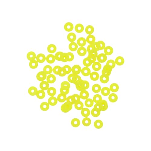 Mandala Crafts Neon Heishi Beads 4mm – 6000 Flat Polymer Disc Clay Beads for Adult Jewelry Making Spacer Beads, Bracelets, Necklaces, and Earrings - color: Neon, size: 4mm 6000 PCs