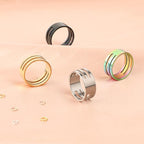 4pcs Jump Ring Opener Tool, Jump Ring Opening Closing Tool for Jewelry Making Supplies, Stainless Steel Jump Ring Opener Circle Jump Ring Opening Closing Rings Tool for Jewelry Makers Craft Supplies