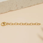 Necklace Bracelet Extender for Women Men - 14K Gold Filled or Solid 925 Sterling Silver Extension, Medium Size Jewelry Chain Durable Strong Removable 2" 4" or 6" Made in USA (Single Piece) - style: 14k Gold Filled / 6"