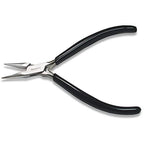 The Beadsmith Chain Nose Pliers – Serrated – Extra Fine Tips – 4.5 inches (114mm) – PVC Grip Handle with Double Leaf Springs – Jewelry Making Tool for Creating Bracelets, Earrings and Necklaces - style: Serrated Chain nose
