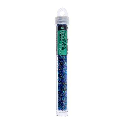 John Bead 8/0 Czech Glass Seed Beads 22 Grams Deep Sea Mix for DIY Arts Crafts Jewelry Bracelets Necklaces Earrings Phone Charm Making - color: Deep Sea Mix