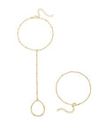adoyi Gold Bracelets for Women, 14K Gold Plated Stackable Bracelet Stack Set Adjustable Charm Paperclip Chain Cuban Link Layered Waterproof Jewelry Sets Gifts for Womens - color: Gold Style D