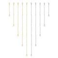 10 Pack Necklace Extenders - Alloy & Stainless Steel Necklace Extensions - Jewelry Extenders in Gold & Silver - color: Gold and Silver