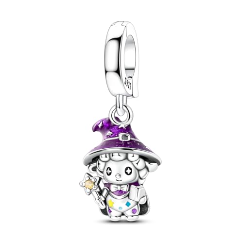 Cross Charms For Bracelets, Sterling Silver Butterfly Charms For Pandora Bracelets, Dangle Pendants & Bead Charm For DIY Jewelry - color: Magic Lamb