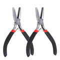 2 Pack Flat Nose Pliers Smooth Jaw Plier for Jewelry Making Wire Bending, 5 Inch