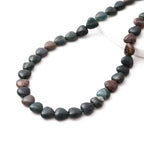 10mm Natural Indian Agate Stone Beads Heart Shape DIY Loose Gemstone Energy Healing Crystal Charms for Jewelry Making Handmade - color: Indian Agate