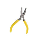 Flat Nose Pliers Smooth for Jewelry Making Wire Wrapping Bending Yellow (5 inch) - size: 5 Inch