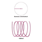 12 Gauge Aluminum Wire - 100 Feet AnselLimited Edward Bendable Anodized Metal Wire for Sculpting, Jewelry, Armature, Wrapping & Craft - size: 2mm, style: Pink