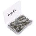 BEADIA Natural Spectrolite Teardrop Stone Beads 10x30mm 12pcs Dangle Earring Charm for DIY Jewelry Making - color: Spectrolite