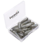 BEADIA Natural Spectrolite Teardrop Stone Beads 10x30mm 12pcs Dangle Earring Charm for DIY Jewelry Making - color: Spectrolite