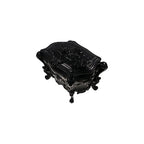 Gothic Jewelry Box With Mirror Decorative Black Rose Flower Jewelry Case, Small Jewelry Organizer for Earrings Rings Necklaces Bracelets, 6.3 Inch Retro Multifunctional Storage Box Make Up Organizer