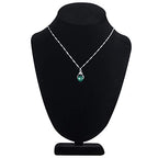 Polmart Modern Necklace Display Bust (Black Velvet, 10 ¼”H) - color: Black Velvet, size: 10 ¼”H