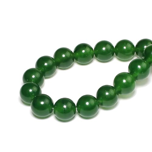 MJDCB Stone Beads 4mm 85pcs Round Blackish Green Jade Loose Gemstone Bead Charms for Jewelry Making Bracelet Necklace Earring Pendant - color: Blackish Green Jade, size: 4mm