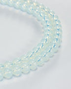 8mm Glass Beads 46PCS Glass Beads for Jewelry Making Charm Round Loose Bead for Bracelet Making Kit (White Agent Glass) - color: White Agent Glass