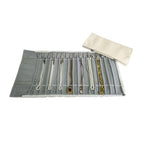 Portable Jewelry Roll Untangled Secure Necklace Travel Storage Bag Displays Holder 16 Chain (Gray PU and Gray Velvet) - color: Gray PU and Gray Velvet