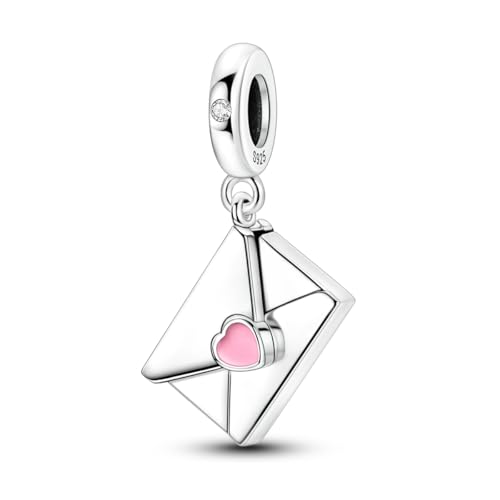 Cross Charms For Bracelets, Sterling Silver Butterfly Charms For Pandora Bracelets, Dangle Pendants & Bead Charm For DIY Jewelry - color: Letter to Mom