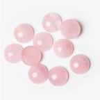 20pcs 4mm Natural Stone No Hole Rose Quartz Semicircle Smooth Cabochons Beads Healing Chakra Crystal Stone Bead for Jewelry Making Rings Earrings Necklace Bracelet DIY Crafts - color: Rose Quartz, size: 4mm