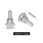 Clear Silicone Earring Backs - 150 Pcs / 75 Pairs Hypoallergenic Secure Push-Back Earring Stoppers for Stud Earrings, 10x6mm Full-Cover Studs Dust-Proof… - color: Silicon Full Style