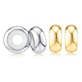 DALARAN Stopper Beads for Bracelets 925 Sterling Silver Clip Spacer Charm Bracelet Stoppers - style: sliver gold charms-4