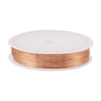 Cheriswelry 28 Gauge Raw Copper Wire Jewelry Beading Craft Wire Tarnish Resistant Copper Wire 0.3mm for Jewelry Making Wrapping Supplies, 236.22 Ft - size: 28 Gauge(0.3mm)